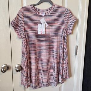 LuLaRoe Erika Multicolor Striped Top